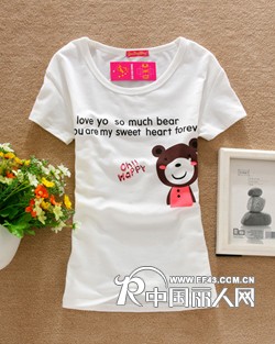 2012年夏季新款韩版女式T恤 短袖T恤 厂家直销