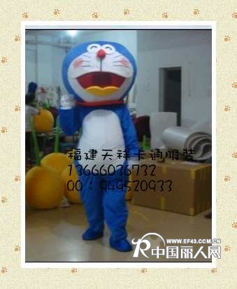 供应浙江 上海 江苏 卡通服装 卡通道具服装 玩具服装机器猫
