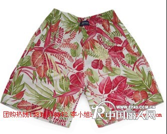 女士纯棉沙滩裤 海南旅游服装最好的海南旅游沙滩服批发