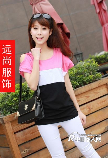 大批量供应北京夏季女装短袖T恤批发